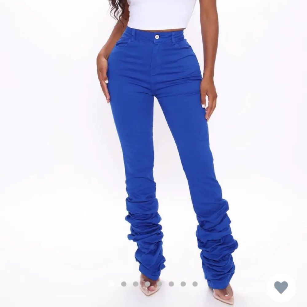 Stacked Blue Jeans